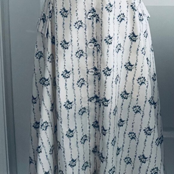FOR LOVE BELL IVORY / BLUE FLOWERED SUNDRESS SIZE SMALL- TAGS ON - Picture 13 of 16